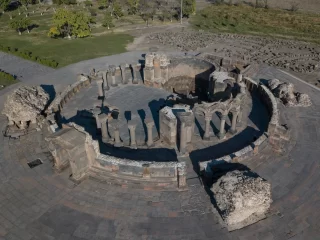 Zvartnots_Cathedral_view_from_air_October_2022